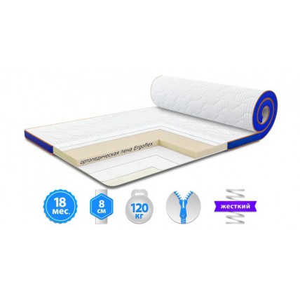 Футон Sleep&Fly Super Flex Стрейч 90x190 см (3003750901907) Футон Sleep&Fly Super Flex Стрейч 90x190 см (3003750901907)