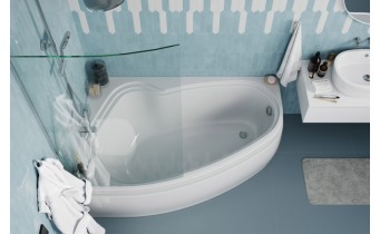 Ванна акрилова Vagnerplast Avona 150x90 см L, Лівостороння (VPBA159AVO3LX-01)