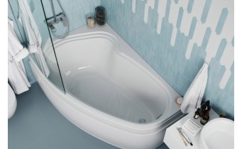 Ванна акрилова Vagnerplast Avona 150x90 см L, Лівостороння (VPBA159AVO3LX-01)