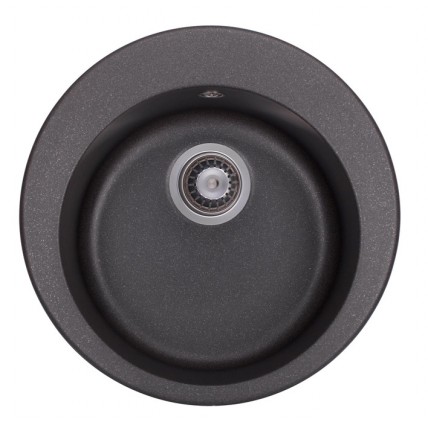 Кухонна мийка Granado Vitoria d=506 мм, black shine (0101)