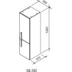 Бічний пенал Ravak Chrome 350 L (X000000542)
