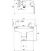 Змішувач для душу Ravak Rosa 150 мм без лійки RS 032.00/150 (X070012)
