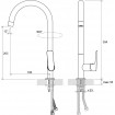 Змішувач для кухні Ravak Classic CL 016.00 (X070085)