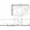 Ванна асиметрична Kolo Spring 160x100 см, ліва (XWA3061000) Ванна асиметрична Kolo Spring 160x100 см, ліва (XWA3061000)
