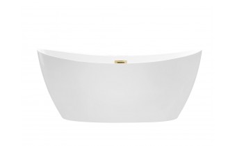 Окремостояча акрилова ванна Besco Ayla 170x80 з сифоном click / clack, золотий (WAS-170-AZL)