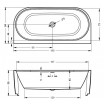 Ванна акрилова Riho Desire Back2wall 180x84 см (BD07) Ванна акрилова Riho Desire Back2wall 180x84 см (BD07)