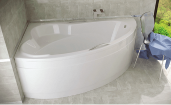 Ванна акрилова Besco Ada 160x100 L, асиметрична (WAA-160-NL)