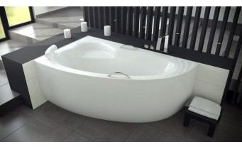 Ванна акрилова Besco Nataliana 150x100 L, Лівостороння, Асиметрична