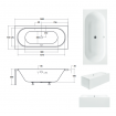 Ванна акрилова Besco Vitae 150x75, пряма (WAV-150-PK) Ванна акрилова Besco Vitae 150x75, пряма (WAV-150-PK)