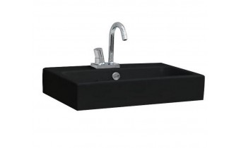 Підвісний умивальник ArtСeram Block, glossy black (BKL0010300) Підвісний умивальник ArtСeram Block, glossy black (BKL0010300)