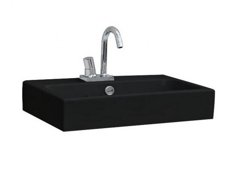 Підвісний умивальник ArtСeram Block, glossy black (BKL0010300)