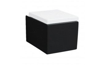 Підвісний унітаз ArtCeram Block, black white (BKV0010150) Підвісний унітаз ArtCeram Block, black white (BKV0010150)