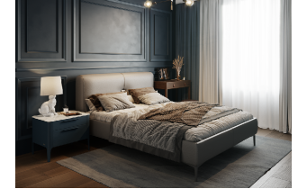 Двоспальне ліжко WoodSoft Bremen / Бремен 120x200 (Bremen120200JAS) Двоспальне ліжко WoodSoft Bremen / Бремен 120x200 (Bremen120200JAS)