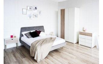 Двоспальне ліжко Embawood Grey / Грей 160x200 (EW4)