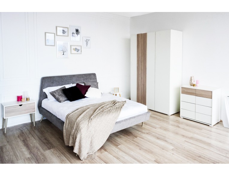 Двоспальне ліжко Embawood Grey / Грей 160x200 (EW4)