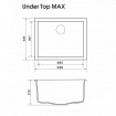 Кухонна мийка Granado Under Top Max 535x435 мм, gris (3008) Кухонна мийка Granado Under Top Max 535x435 мм, gris (3008)