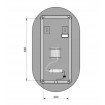 Овальне дзеркало з LED підсвіткою у ванну Elita Sharon Oval 52/92 Black, 52x92x2,4 см (168462) Овальне дзеркало з LED підсвіткою у ванну Elita Sharon Oval 52/92 Black, 52x92x2,4 см (168462)