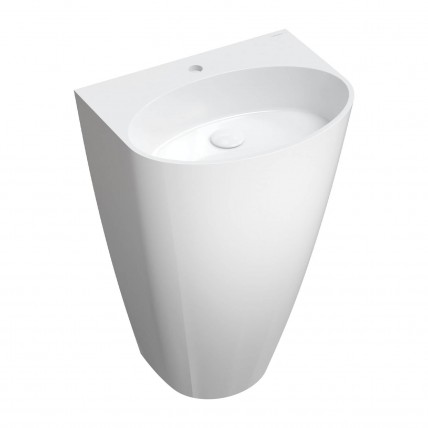 Окремостоячий умивальник Omnires Siena M+ 55x43 см, білий глянцевий (SIENAUWBP)