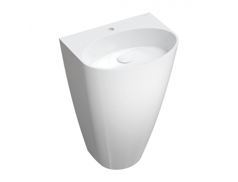 Окремостоячий умивальник Omnires Siena M+ 55x43 см, білий глянцевий (SIENAUWBP)