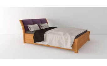 Двоспальне ліжко WoodSoft Ravenna / Равенна 140x200, Ясень (Ravenna140200JAS)