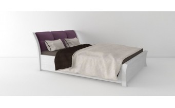 Двоспальне ліжко WoodSoft Ravenna / Равенна 140x200, Ясень (Ravenna140200JAS)
