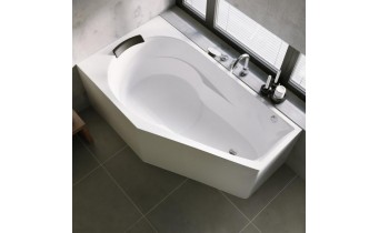 Акрилова ванна Riho Yukon Plug & Play 160x90 R, асиметрична + ніжки (BD74005)