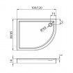 Душовий піддон NEW TRENDY NEW MAXIMA L 100x80x14 см (B-0374) Душовий піддон NEW TRENDY NEW MAXIMA L 100x80x14 см (B-0374)