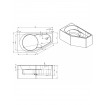 Акрилова ванна Riho Yukon Plug & Play 160x90 R, асиметрична + ніжки (BD74005) Акрилова ванна Riho Yukon Plug & Play 160x90 R, асиметрична + ніжки (BD74005)