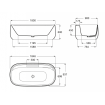 Окремостояча кам'яна ванна Roca Beyond 180x90 см, біла + сифон click / clack (A248452000) Окремостояча кам'яна ванна Roca Beyond 180x90 см, біла + сифон click / clack (A248452000)