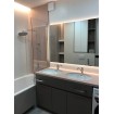 Душова шторка для ванни, нерухома Wave Glass Margo 80x150 см, односекційна, прозоре скло, профіль хромований