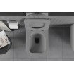Унітаз безобідковий Mexen Teo Rimless з тонким сидінням soft-close, Duroplast Super Slim, світло-сірий матовий Унітаз безобідковий Mexen Teo Rimless з тонким сидінням soft-close, Duroplast Super Slim, світло-сірий матовий