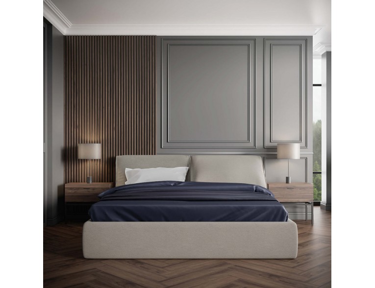 Двоспальне ліжко WoodSoft Savona з підйомним механізмом 160x190, ясень (Savona160190PM)