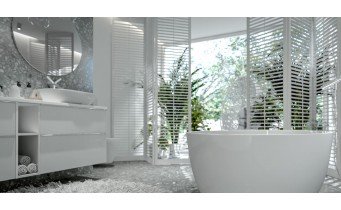 Кругле дзеркало з LED підсвіткою у ванну Elita Sharon Round 100 White, 100x100x3 см (168126)