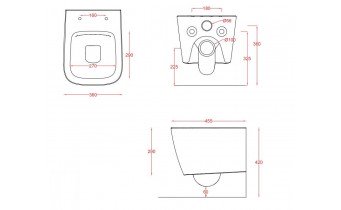 Підвісний унітаз ArtCeram A16 mini, matt white (ASV0050500)