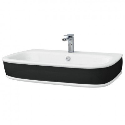 Підвісний умивальник ArtСeram Azuley, black white (AZL0040150) Підвісний умивальник ArtСeram Azuley, black white (AZL0040150)