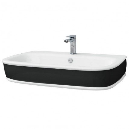 Підвісний умивальник ArtСeram Azuley, black white (AZL0040150)