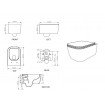 Підвісний унітаз GSG BRIO 52,5 см Smart Clean matt Sky (BRWCSO023)