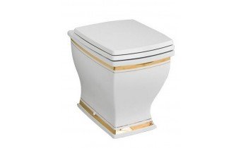 Підлоговий унітаз ArtCeram Blues, gold stripes (BUV0020111)