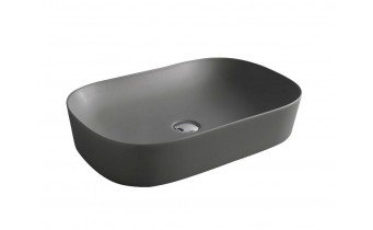 Умивальник на стільницю ArtCeram Ghost 65, grey olive (GHL0021600) Умивальник на стільницю ArtCeram Ghost 65, grey olive (GHL0021600)