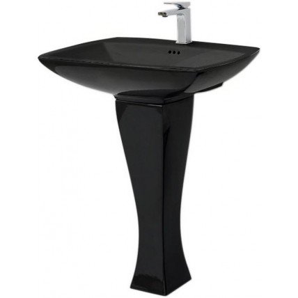 Підвісний умивальник ArtCeram Jazz, glossy black (JZL0030300)