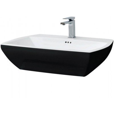 Підвісний умивальник ArtCeram Jazz, black white (JZL0050150) Підвісний умивальник ArtCeram Jazz, black white (JZL0050150)