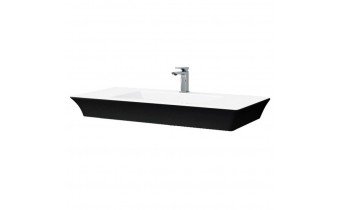 Підвісний умивальник ArtCeram Jazz, black white (JZL0150150) Підвісний умивальник ArtCeram Jazz, black white (JZL0150150)