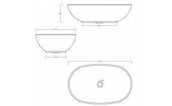 Умивальник на стільницю ArtCeram La ciotola 70, white (LCL0020100)