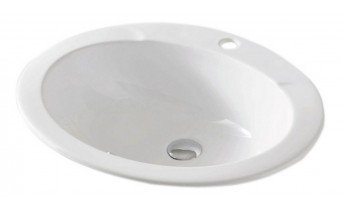 Врізний умивальник ArtCeram Minerva, white (MNL0010100) Врізний умивальник ArtCeram Minerva, white (MNL0010100)