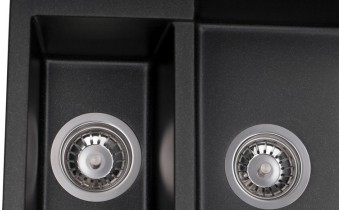 Кухонна мийка Granado Samora 579x488 мм, black shine (0901)