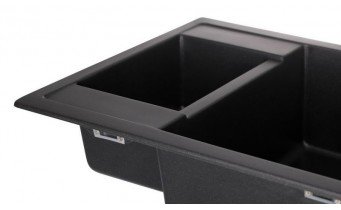 Кухонна мийка Granado Samora 579x488 мм, black shine (0901)
