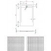 Душовий піддон, камяний Radaway Teos F 110x80 см, антрацит (HTF11080-64) Душовий піддон, камяний Radaway Teos F 110x80 см, антрацит (HTF11080-64)
