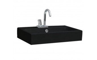Підвісний умивальник ArtСeram Block, glossy black (BKL0010300) Підвісний умивальник ArtСeram Block, glossy black (BKL0010300)
