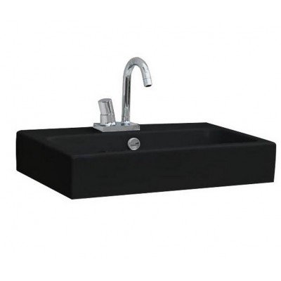 Підвісний умивальник ArtСeram Block, glossy black (BKL0010300) Підвісний умивальник ArtСeram Block, glossy black (BKL0010300)