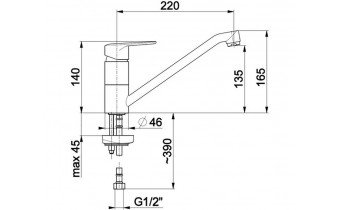 Змішувач для мийки Armatura German (4513-914-00)